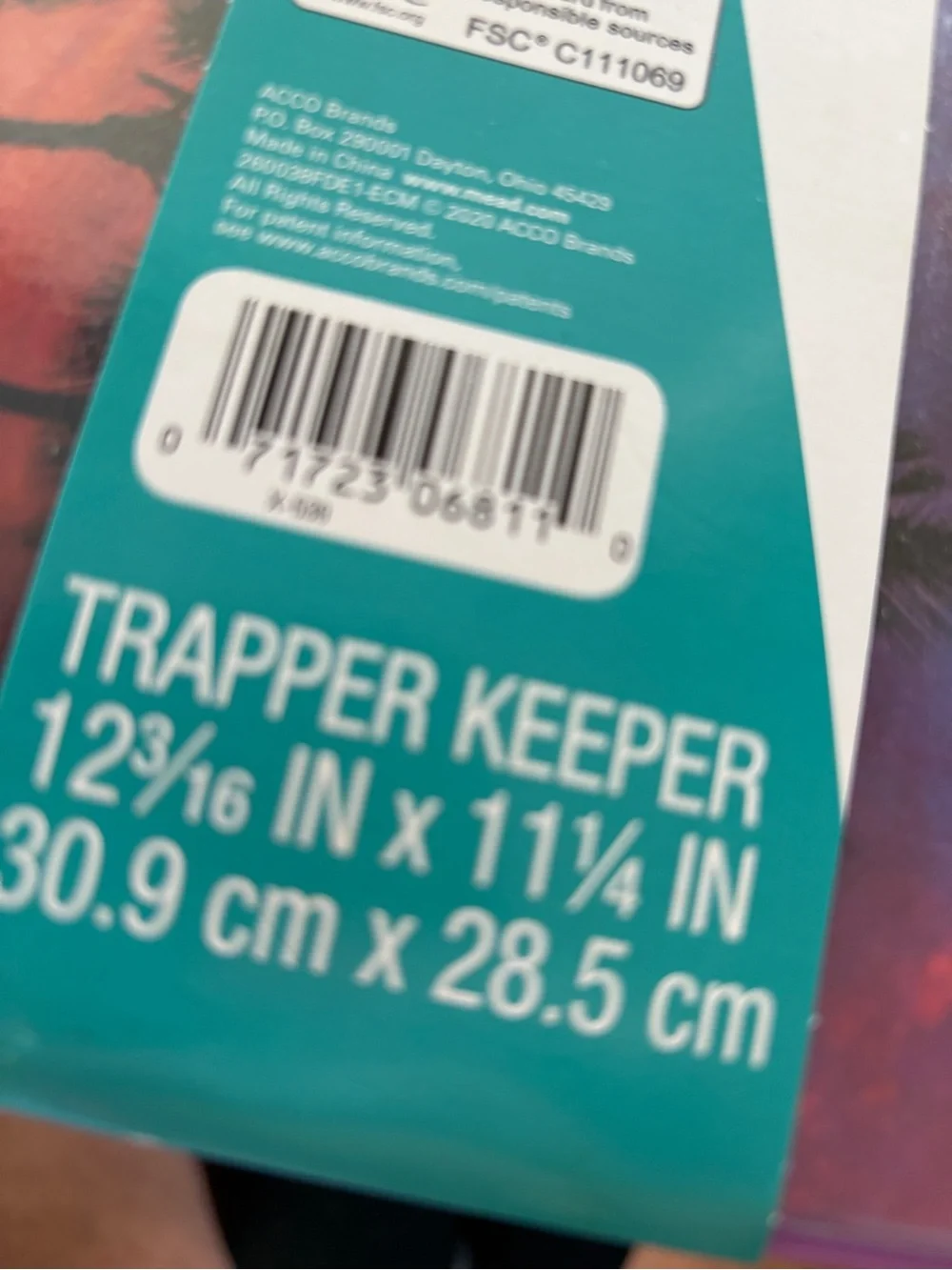 Tropical Palm Trapper Keeper Binder - Purple 2020 new